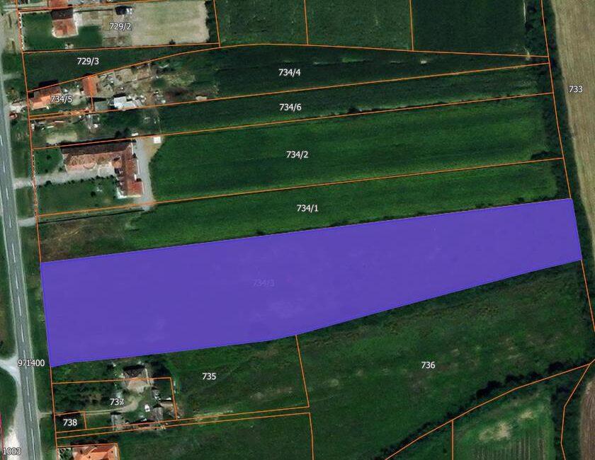 Na prodaju parcela površine od 1.35 ha – Žabar, glavni put Šabac – Valjevo