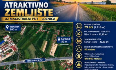 🏆 ATRAKTIVNO INVESTICIONO ZEMLJIŠTE – LOZNICA